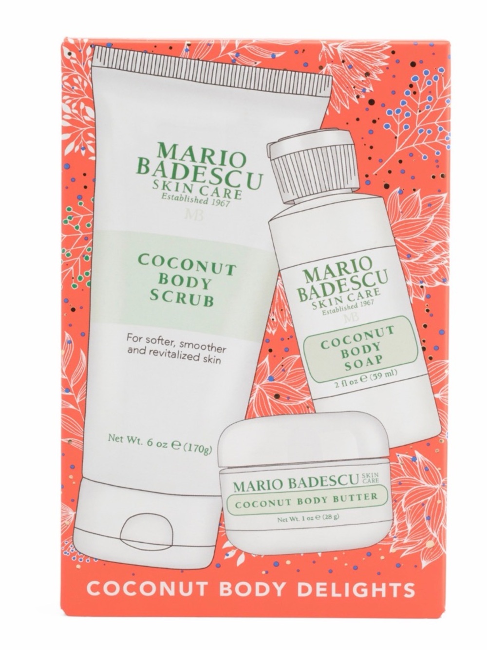 Mario Badescu Coconut Body Delights Set of 3